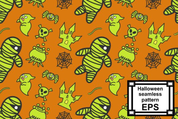 Download Mummy and Ghost Halloween Pattern - Premium Resources
