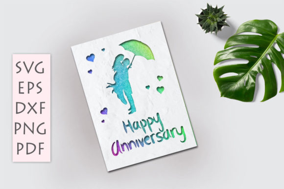Download Happy Anniversary Card Svg Cut - Happy Collection