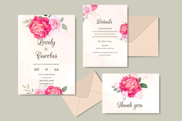 Download Luxury Wedding Card Floral Template - Floral template Collection