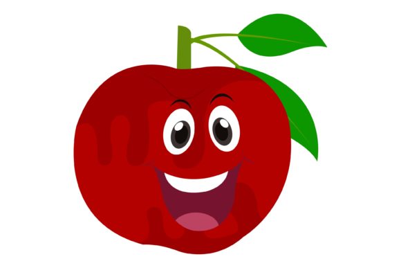 Download Kawaii Apple Fruit Illustration - Fruit illustration Collection