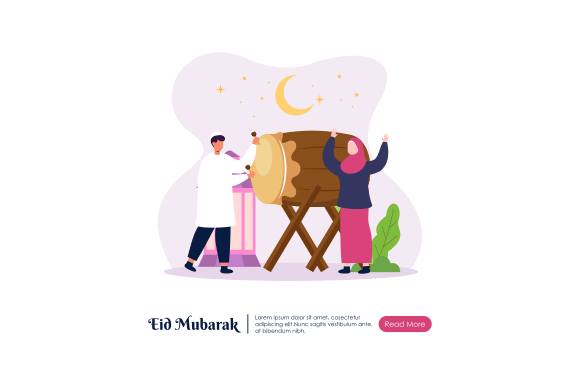 Download Happy People Celebrating Eid Mubarak - Happy Collection