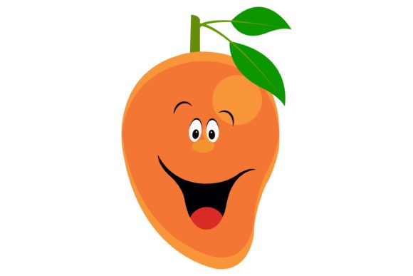 Download Kawaii Mango Fruit Illustration - Fruit illustration Collection