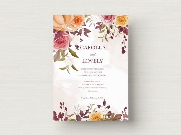 Download Luxury Wedding Card Floral Template - Floral template Collection