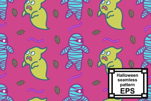 Download Mummy and Ghost Halloween Pattern - Premium Resources