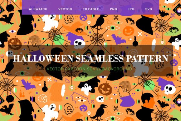 Download Halloween Party Seamless Pattern - Premium Bundle
