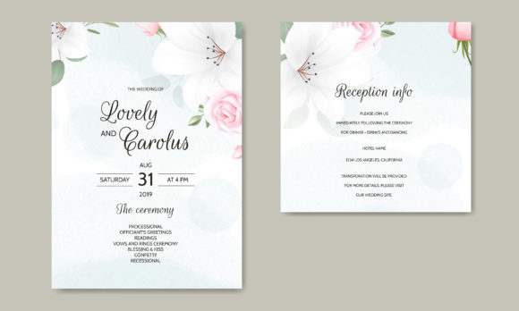 Download Luxury Wedding Card Floral Template - Floral template Collection