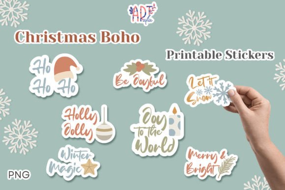 Download Christmas Boho Stickers - Boho stickers Collection