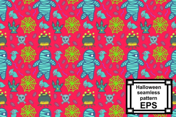 Download Mummy and Ghost&nbsp;Halloween Pattern - Premium Resources