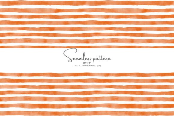 Download Orange Stripes Watercolor Pattern Jpeg - Orange Collection